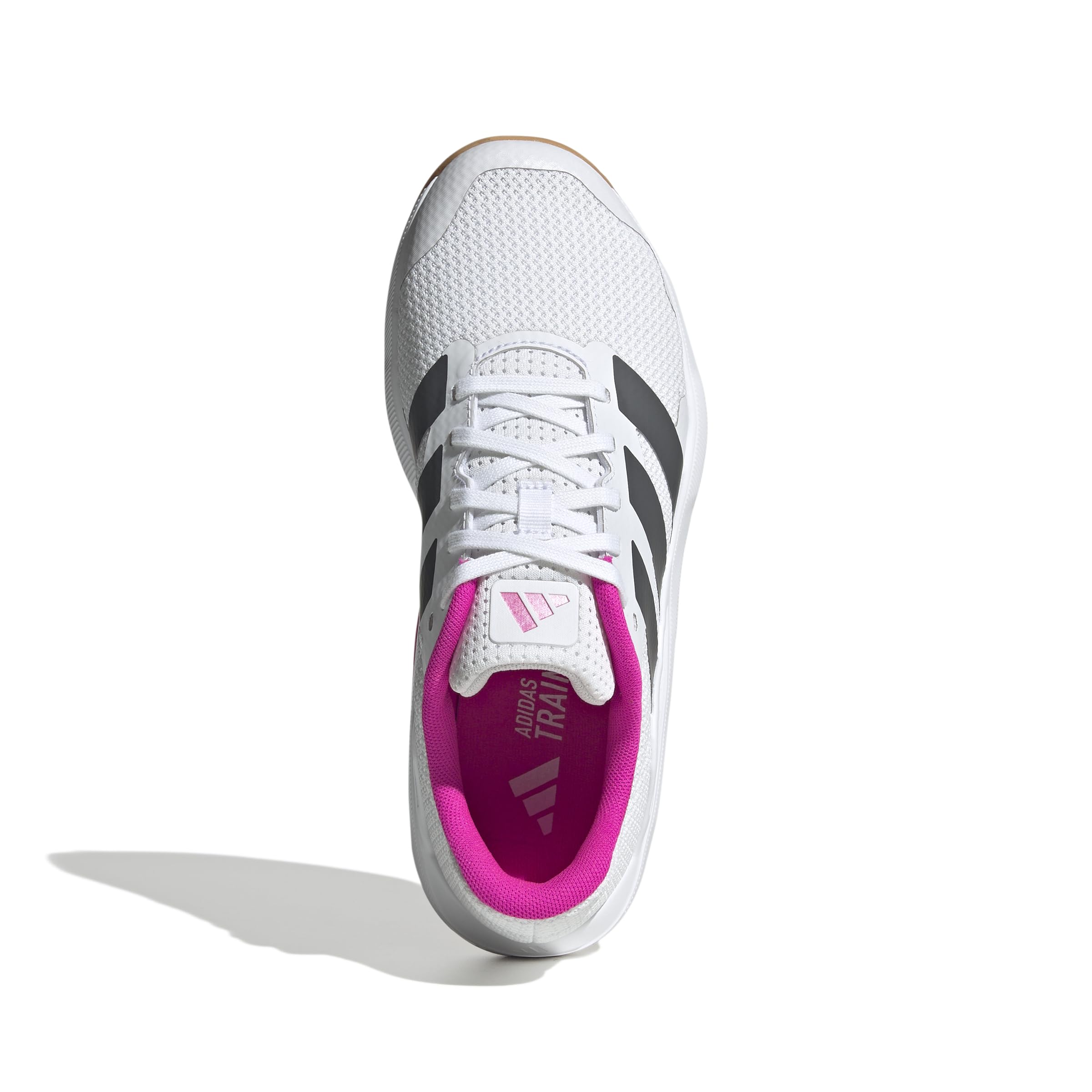 adidas Damen Dropset Base Training Shoes, Cloud White/Grey Five/Shock Pink, 45 1/3 EU 7