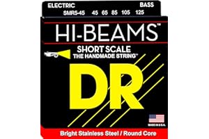 DR Strings SMR5-45 Hi-Beam Stainless Steel Bass Strings, Medium 5-String, 45-125 Short Scale