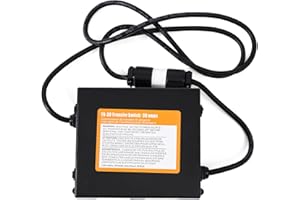 MXLTYMX RV 30 Amp Automatic Transfer Switch to RV, Speedboats, 120VAC 30 Amp, Black, Prewired Transfer Switch for Quick Connect