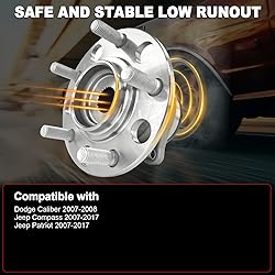Pair 512333 Rear Wheel Bearing Hub Assembly