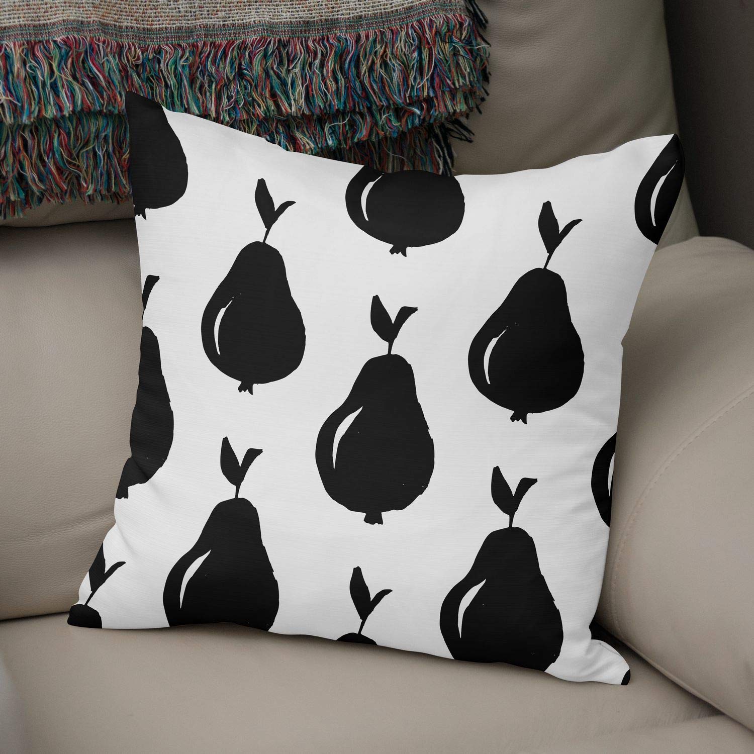 Bonamaison Decorative Cushion Cover Random Pattern, Throw Pillow Covers, Home Decorative Pillowcases for Livingroom, Sofa, Bedroom, Size:50x50 Cm - Designed and Manufactured in Turkey