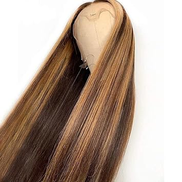 Amazon Com Junran Hair Long Straight 2 4 27 Highlight Blonde