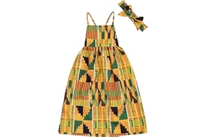 YOUNGER TREE African Baby Clothes Girl Dashiki Ankara Outfit Set