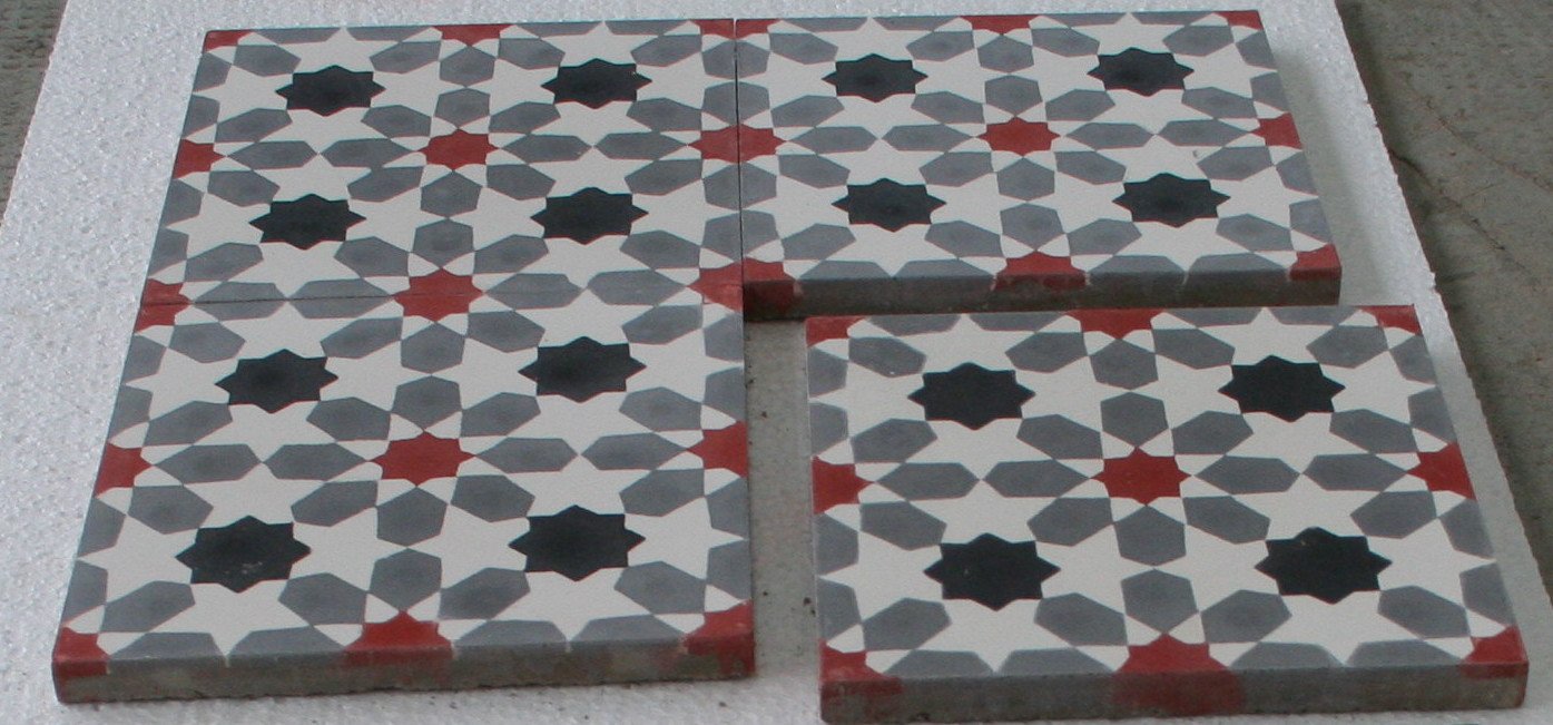 Steinfliesen Handarbeit Vintage Jugendstil Fliese für Altbau Neubau