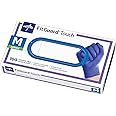 Medline FitGuard Touch Nitrile Exam Gloves, 100 Count, Medium, Powder Free, Disposable, Not Made with Natural Rubber Latex, Excellent Sense of Touch for Medical Tasks, Durable for Household Chores