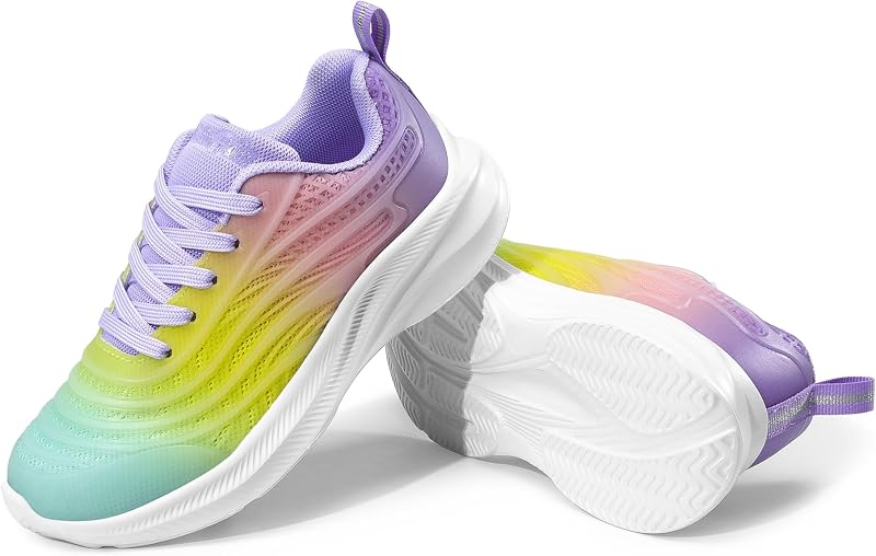 Sapatilhas de corrida para crianças, arco-íris/roxo, 28,5