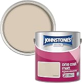 Johnstone's One Coat Matt Emulsion Paint Seashell 2.5L view 2
