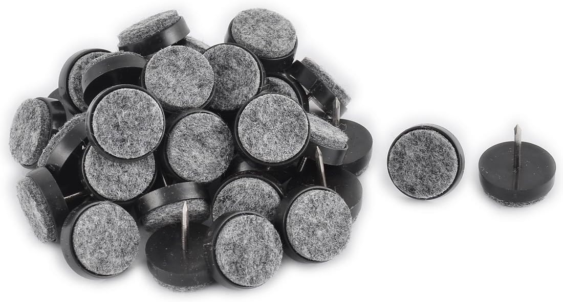 1 1/8″ DIA Heavy Duty Felt Nailon Slider Glide Pads for Chairs, Stools