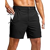 G Gradual Men's Shorts 7"/ 5"/ 9" Lightewight Casual Shorts for Men Hiking Golf Shorts with 3 Zipper Pockets