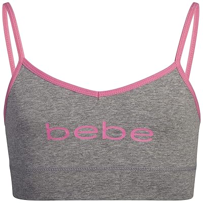 Buy Bebe Girls Training Bra Crop Cami Sports Bralette With Adjustable Straps 6 Pack Online In Vietnam B08t1t9xgw