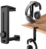 Klearlook 2-in-1 Headphone Stand Hanger Adjustable Clamp 360 Rotatable Mount view 8