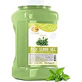 SPA REDI - Exfoliating Scrub Pumice Gel, Green Tea, 128 Oz - Manicure, Pedicure and Body Exfoliator Infused with Hyaluronic Acid, Amino Acids, Panthenol and Comfrey Extract