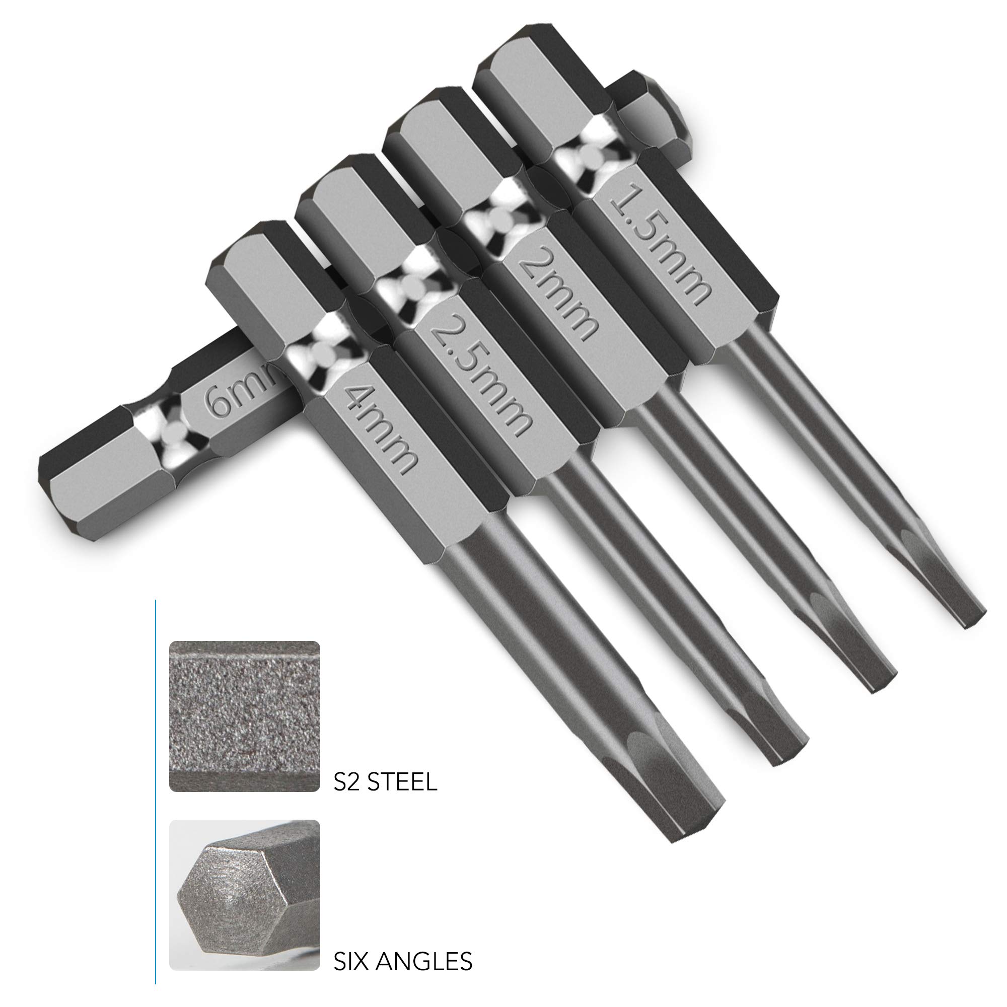 Hex Head Allen Wrench Drill Bits 1/4 Inch Hex Shank