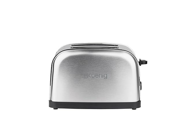 title=H.Koenig TOS7 tostapane, 850 W, Acciaio Inossidabile, 2 Scomparti, Argento
