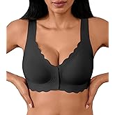 Front Closure Bras for Women Seamless Wireless Push Up Bra No Underwire Full Coverage Comfort Bras Mastectomy Bralettes