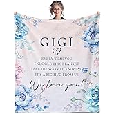 LAIORD Gigi Gifts for Grandma, Gifts for Gigi, Gigi Gifts, Blankets for Gigi 60" x 50", Gigi Gifts for Mother's Day, Gigi Birthday Gifts,Gifts for Gigi from Grandkids, Gigi Gifts for Christmas