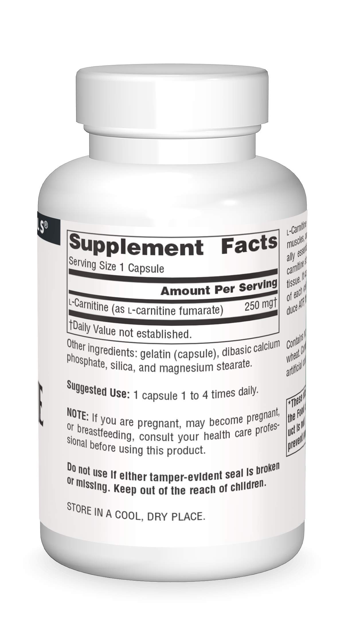 L Carnitine Source Naturals, Inc. 60 Caps