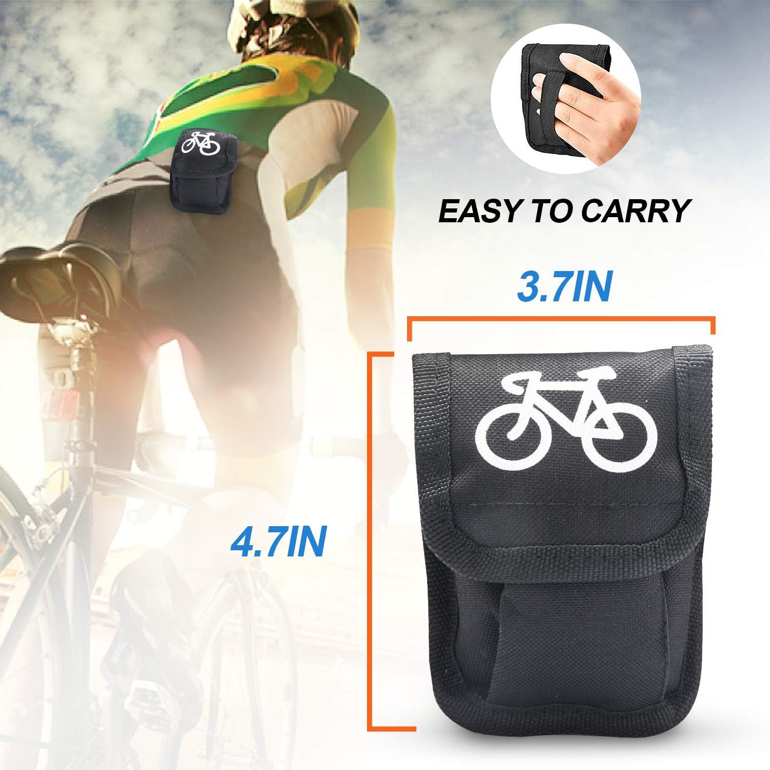 GORNORVA 16 in 1 Multi-Function Bike Bicycle Cycling Mechanic Repair Tool Kit with 2 pcs Tire Pry Bars Rods Portable Tools Bag with Tire Patch Lever, Self-Adhesive Bicycle Patch with a Pair of Gloves : Sports & Outdoors