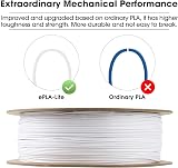 eSUN PLA Filament 1.75mm Cold White 1KG Spool +/-0.03mm FDM 3D Printer Materials view 3