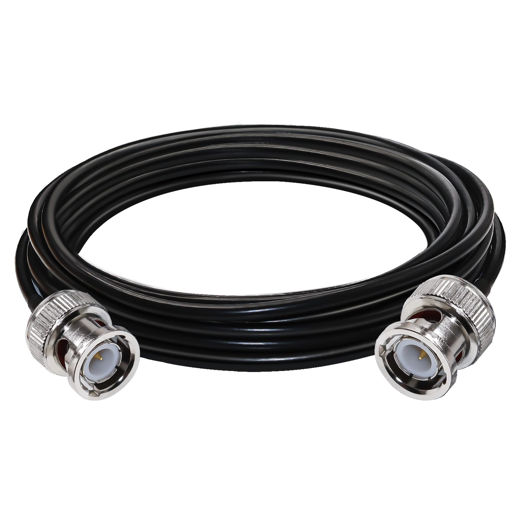 TUOLNK BNC Cable RG58 Extension Cable BNC Male to BNC Male Jumper Low Loss 50 ohm CB Radio Coax Cable 16.4FT(5M) BNC Wifi Antenna Coaxial Cable for Two Way Radio Walkie Talkie