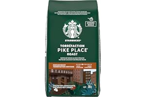 STARBUCKS Pike Place Roast Ground Coffee, Medium Roast, Smooth, Well-Rounded Blend Of Latin American Coffee Beans, 340g Bag