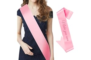 CIEHER Pink Sash Blank Satin Sash Bride Sash Custom Sash Prom Court Sash Mommy to Be Sash Birthday Sash Bride to Be Sash Bachelorette Sash 2024 Graduation Sash Party Decorations, Make Your Own
