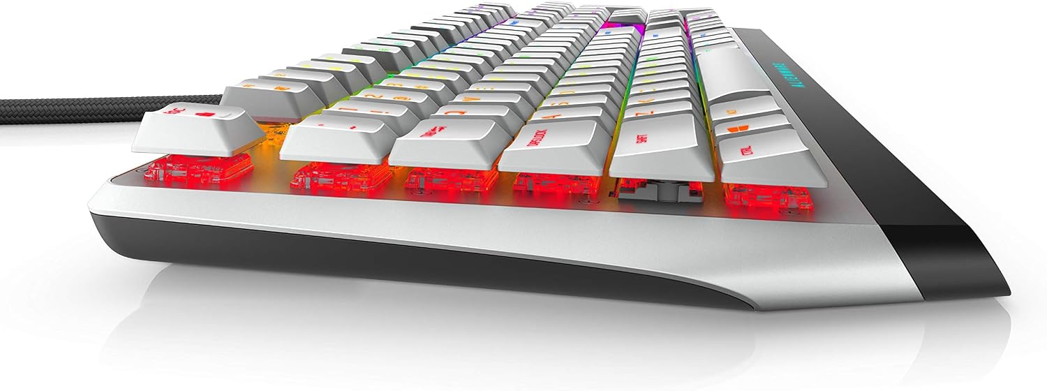 Alienware 510K Low-Profile RGB Mechanical Gaming Keyboard, US Layout - AW510K (Lunar Light) - Image 4