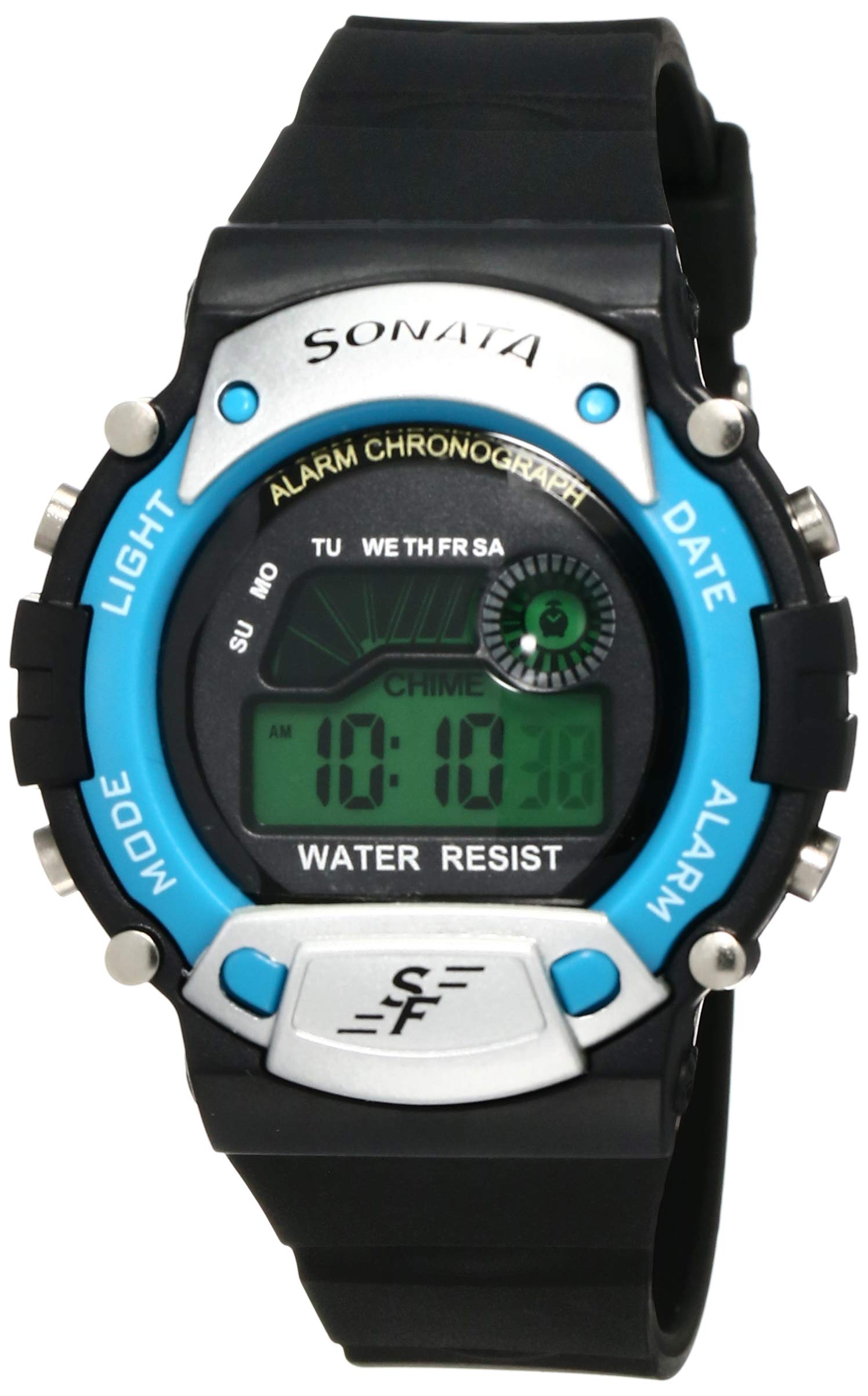 how to set time in sonata sf digital watch