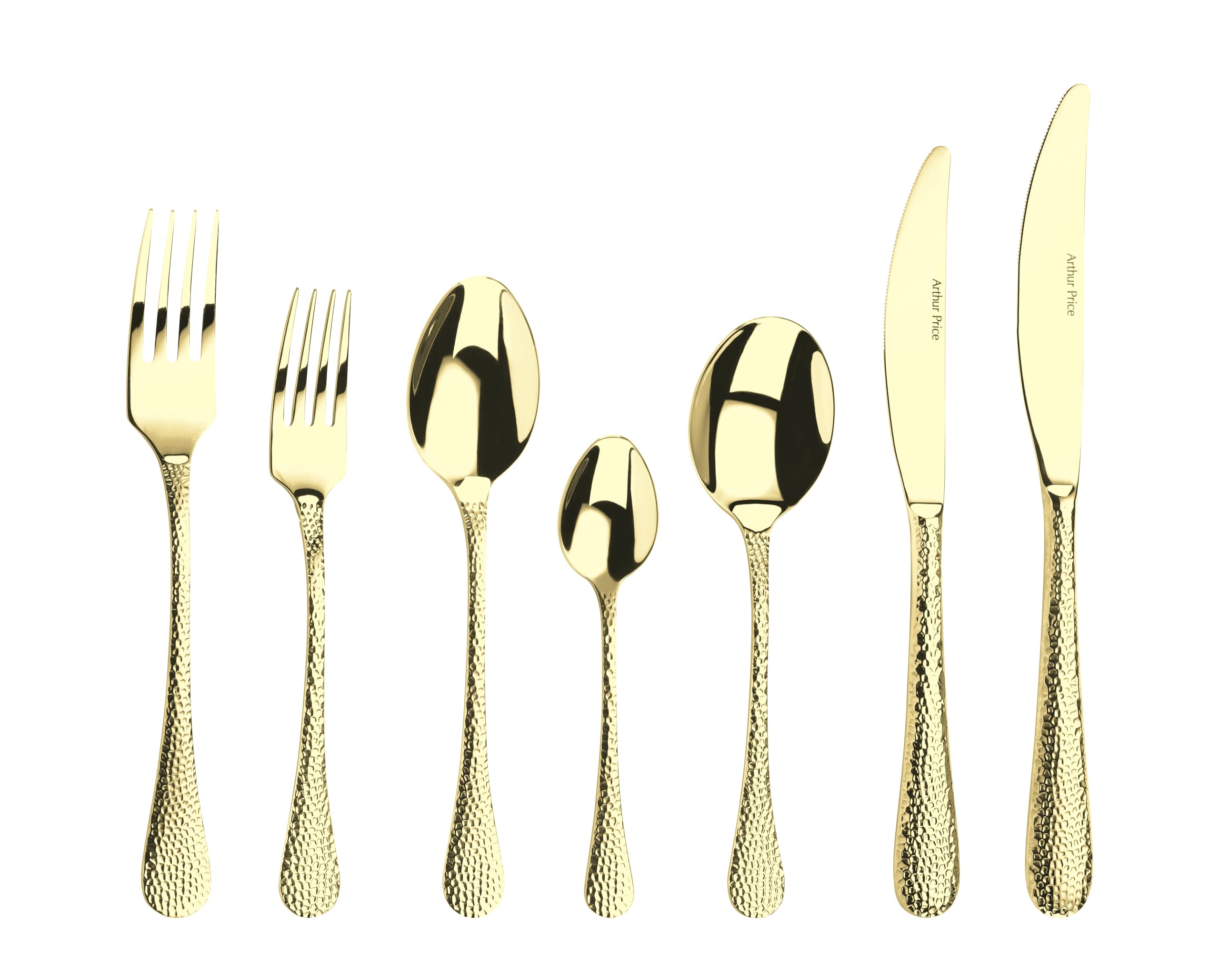 Champagne Avalon 44 Piece Cutlery Set, Gold