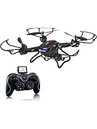 Holy Stone F181C RC Quadcopter Drone with HD Camera RTF 4 Channel 2.4GHz 6-Gyro with Altitude Hold Function,Headless Mode and One Key Return Home, Color Black