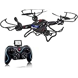 Holy Stone F181C RC Quadcopter Drone with HD Camera RTF 4 Channel 2.4GHz 6-Gyro with Altitude Hold Function,Headless Mode and One Key Return Home, Color Black