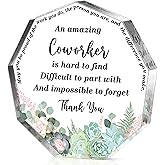 Yinder Thank You Gifts for Women Appreciation Gifts for Coworker Employee Nurse Teacher Leader Boss Inspirational Quotes Acrylic Desk Decor for Home Office Farewell Retirement