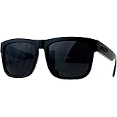 KUSH Sunglasses Classic All Black Square Frame Shades Unisex UV 400