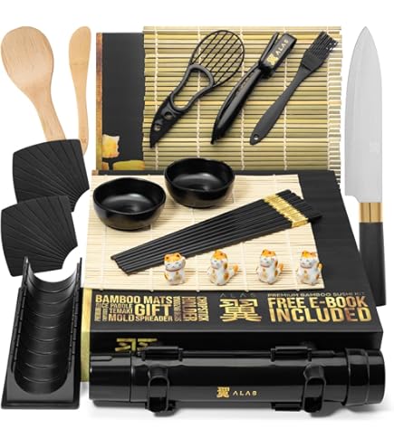 16 Pcs Sushi Plate Set for 4, Traditional Sushi Dinnerware Set