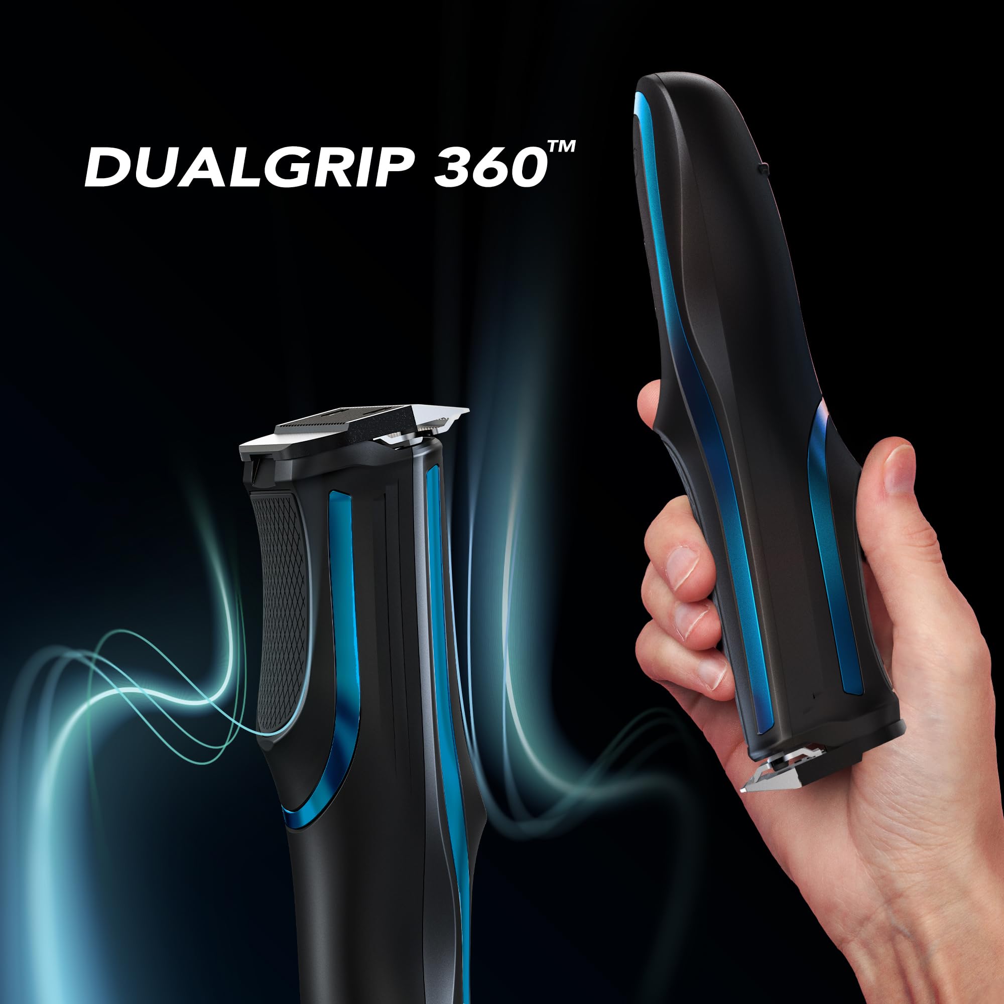 WAHL Self Clip 360 Clipper Kit - Haarschneidemaschine, kabellos, schwarz, 10 Aufsteckkämme, USB-Aufladung, langlebiger Akku, zur Heimanwendung, abwaschbarer Schneidsatz, guter Grip, sehr leicht 6