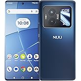 NUU B40 5G Cell Phone Unlocked, T-Mobile,8GB+256GB, Midnight Grey | Dual SIM, Dual AMOLED Display,120Hz, 64 MP Camera, Unlocked Android 15 Phone, US Version, US 1 Yr Warranty