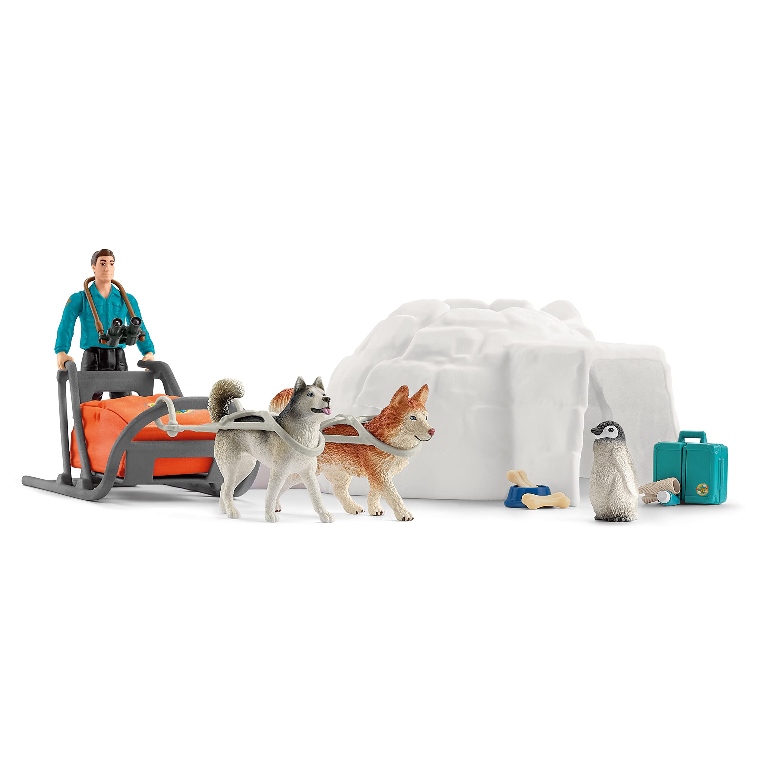 SCHLEICH 42624 Antarctic Expedition Wild Life Toy Playset for children aged 3-8 Years