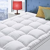 Twin XL Mattress Topper for Back Pain, Cooling Extra Thick Mattress Pad Cover with 8-21 inch Deep Pocket, Plush Pillow Top Ma