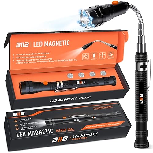 BIIB Gifts for Men, Gadgets for Men LED Magnetic Tool, Mens Gifts for Dad Birthday Gifts for Men Who Have Everything, Hand Tools for Men Secret Santa Christmas Gifts for Him Stocking Fillers for Men