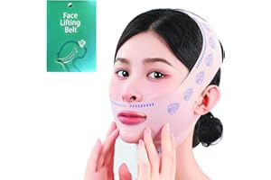 38 INT'L TRADING CO. LTD. V-Line Face Lifting Tape - Reusable Beauty Face and Chin Lift Mask for Men and Women, Soft High-Elastic Fit, Depuffing and Skin Tightening, Double Chin Strap, Sagging Skin Relief