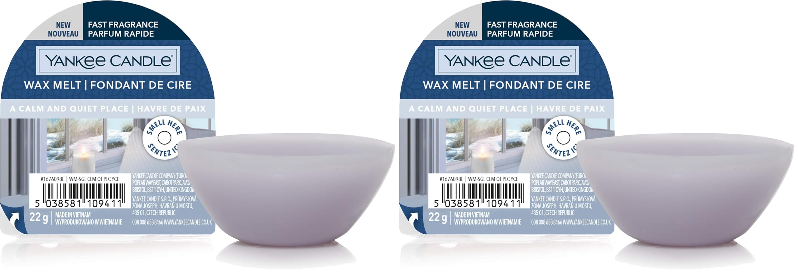 Yankee Candle Wax Melts | A Calm and Quiet Place | Up to 8 Hours of Fragrance | 1 Count (Pack of 2)