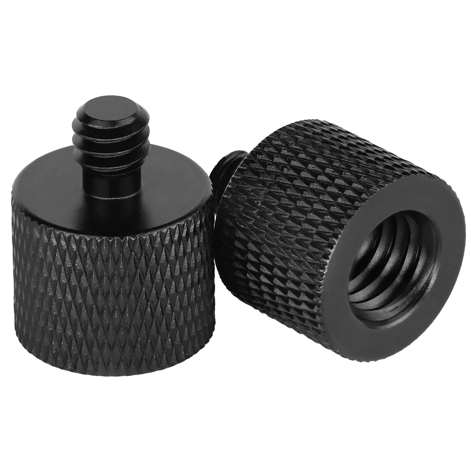 2 Pack 3/8" Female to 1/4" Male Camera Screw Adapter, 3/8" to 1/4" Tripod Thread Adapter for Microphone Holder Camera Mount Tripod Accessories