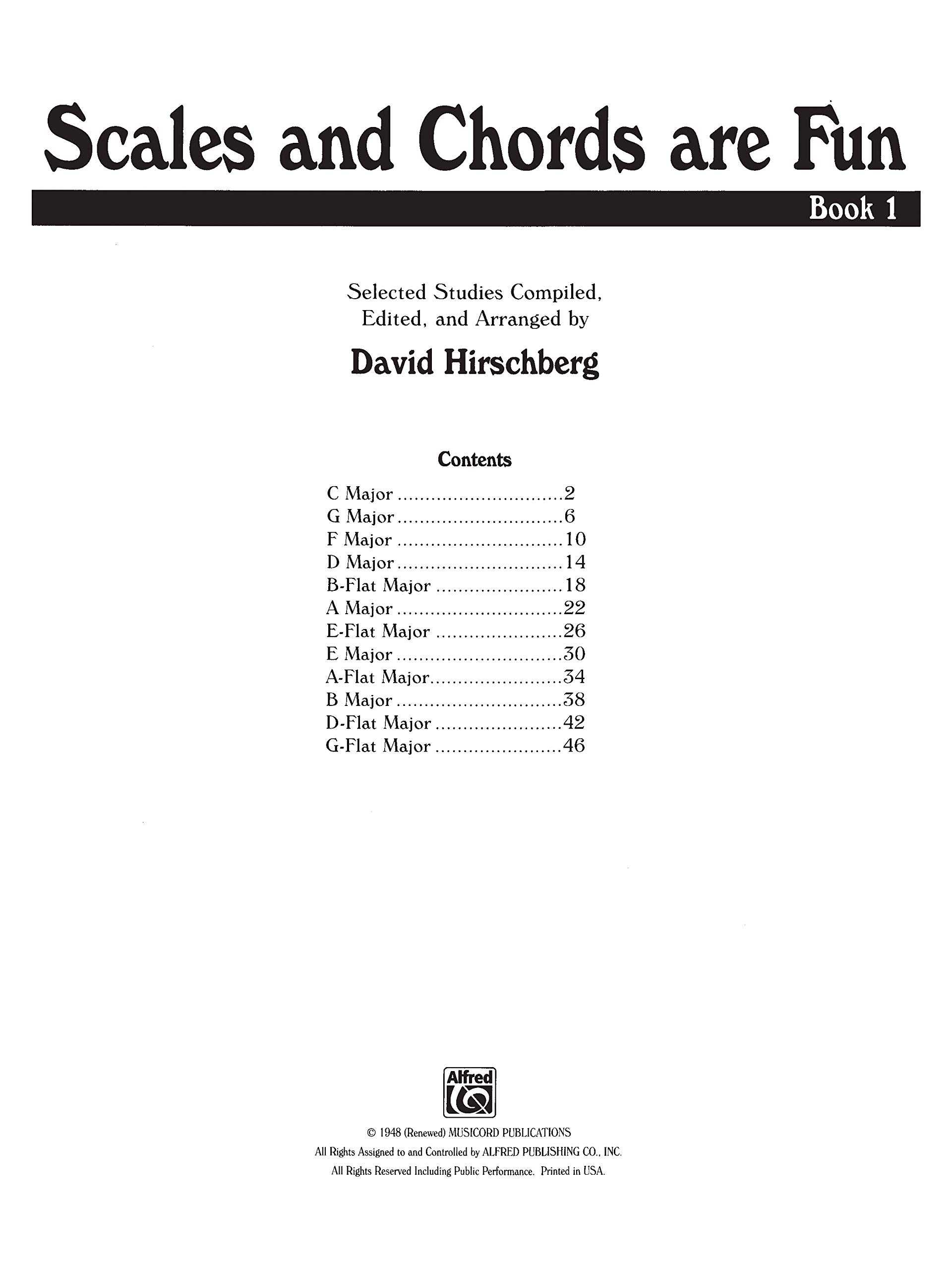 Scales And Chords Are Fun Bk 1 Major Selected Studies - 