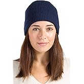 Fishers Finery Women's 100% Cashmere Cuffed Beanie