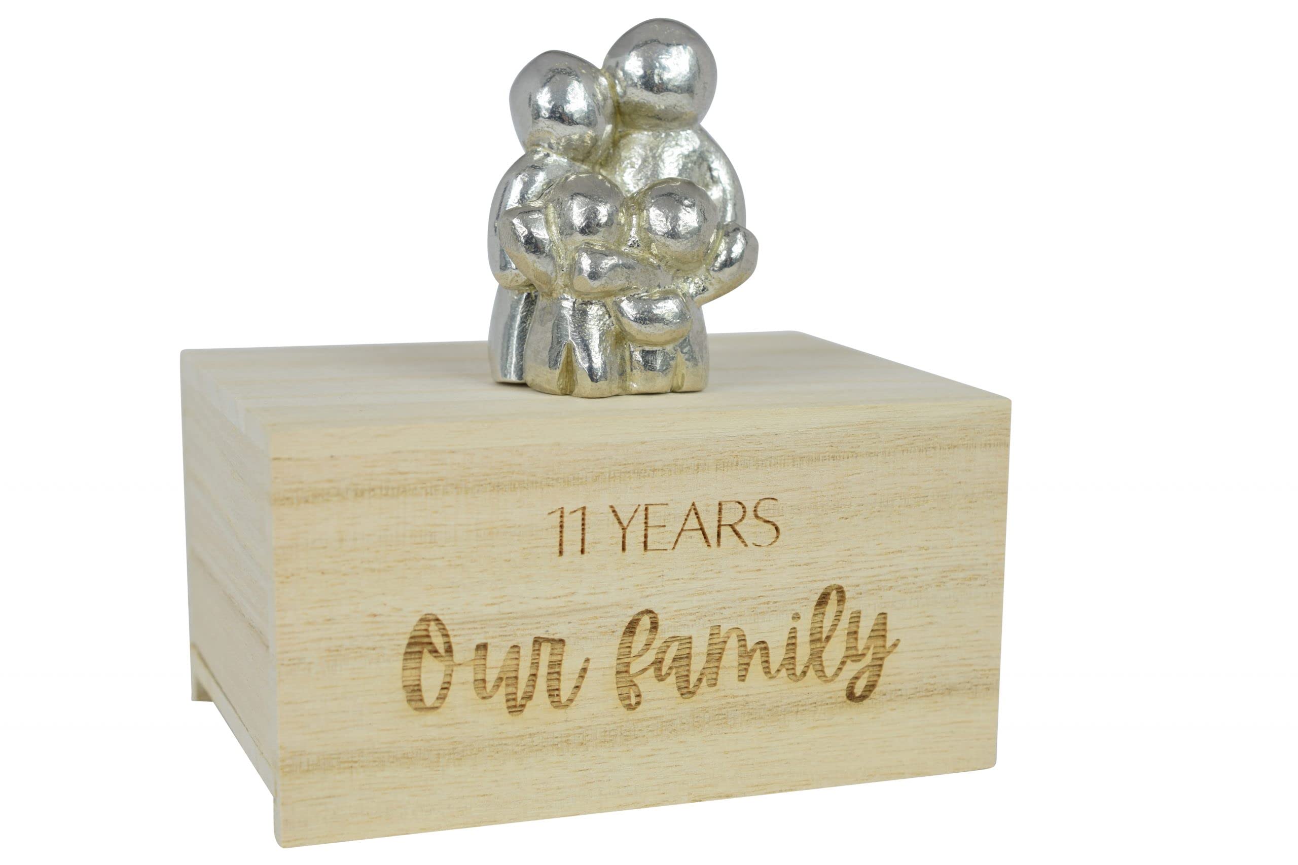 11 Year Anniversary Our Little Hugging Family Choose Amount of Children (2 Children)