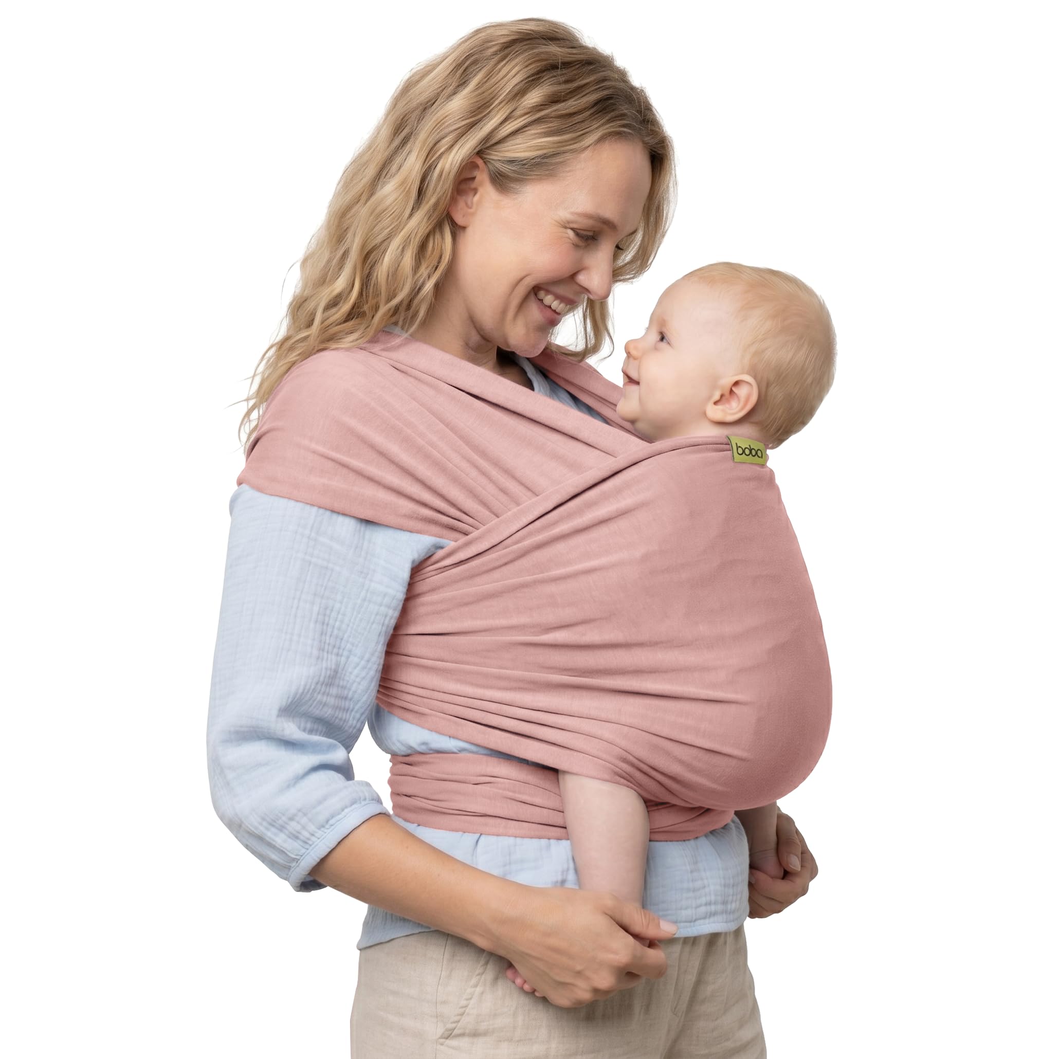 Portabebés Boba - Portabebés elástico de bambú para recién nacidos, Serenity Bloom