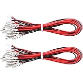 Guwarry 20 Pcs/Lot Zero Delay USB Encoder Jumper Wires Terminals Size 0.110 (2.8mm) Compatible with SANWA Arcade Buttons, Seimitsu, Japan Style Arcade Buttons/JST XH2.54 Plugs to .110