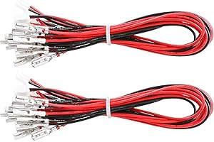 Guwarry 20 Pcs/Lot Zero Delay USB Encoder Jumper Wires Terminals Size 0.110 (2.8mm) Compatible with SANWA Arcade Buttons, Seimitsu, Japan Style Arcade Buttons/JST XH2.54 Plugs to .110