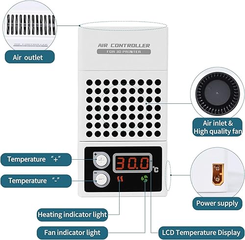 Mini-verwarmer voor 3D-printer, 3D-printer, temperatuurregelaar, verwarmingsthermostaat, temperatuurregeling voor LCD-DLP 3D-printers