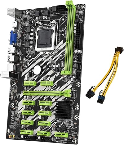 Nicfaky B250 Mining Motherboard 12 PCI-E LGA1151 DDR4 SATA3 USB3.0